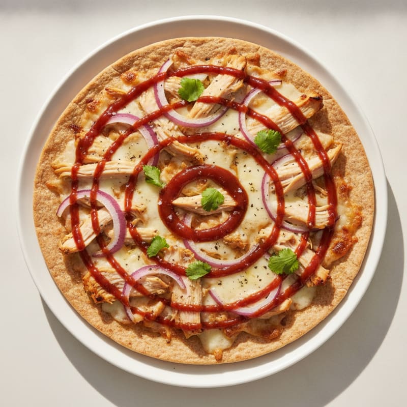 High-Protein BBQ Chicken Pizza