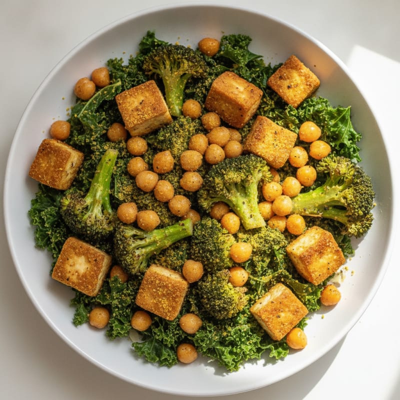 Roasted Vegetable and Chickpea Buddha Bowl