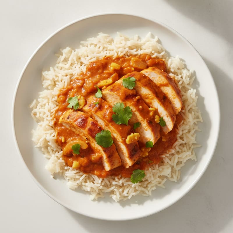 Indian Spiced Chicken with Tomato Cream Sauce