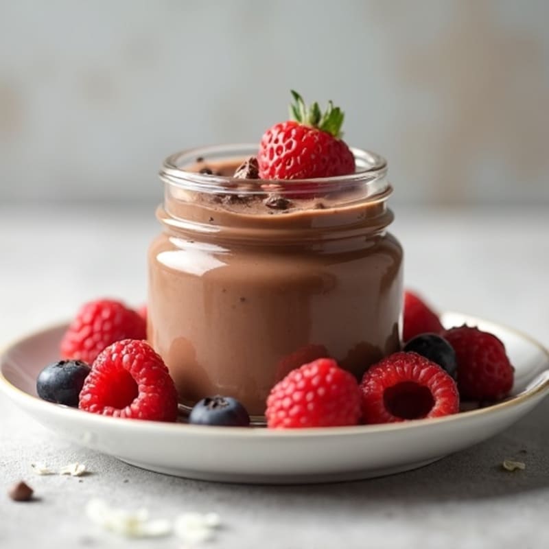 Silky Chocolate Protein Pudding with Greek Yogurt
