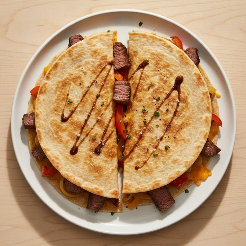Seared Steak and Pepper Quesadillas