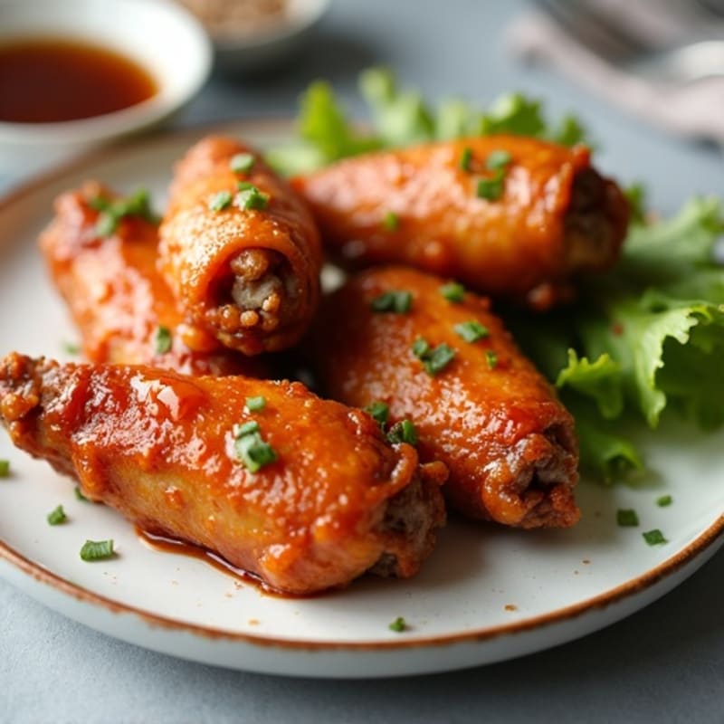 Crispy Baked Honey Garlic Chicken Wings
