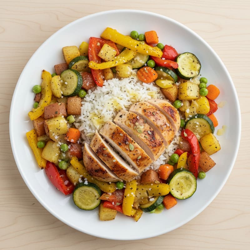 Sheet Pan Lemon Herb Chicken and Roasted Vegetables