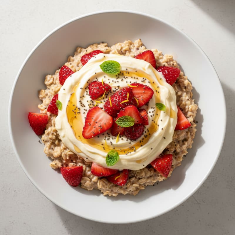 Strawberry Shortcake Overnight Oats
