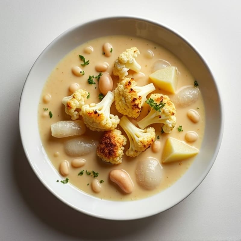 Creamy Roasted Cauliflower Potato Soup