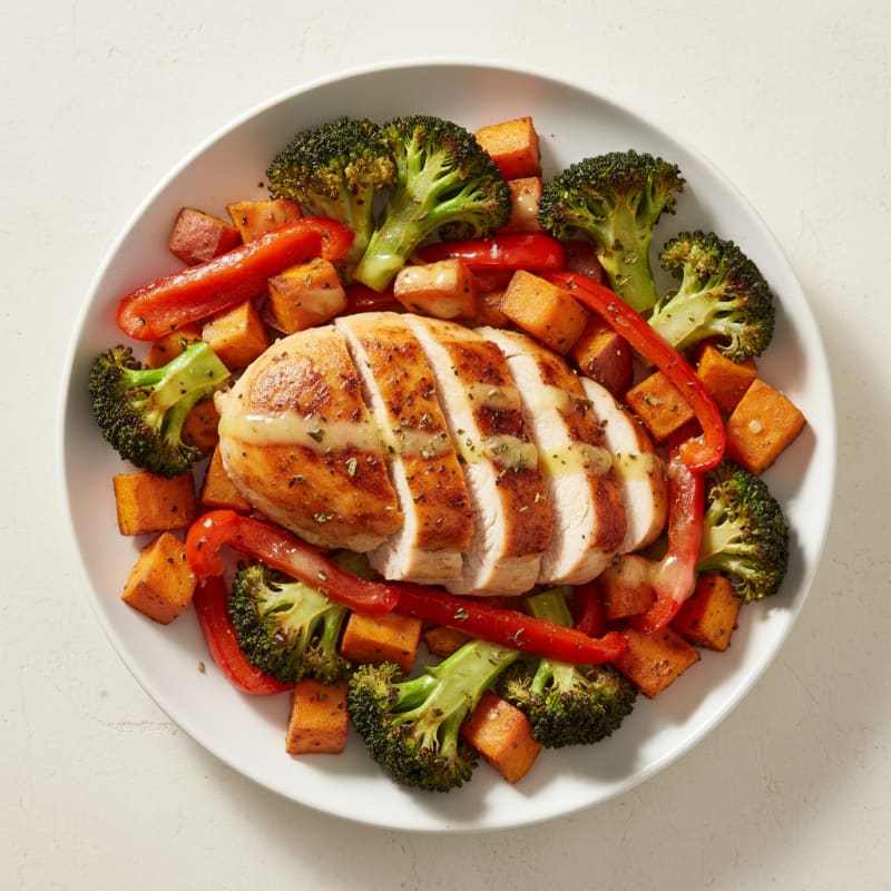 Tender Lemon Herb Chicken and Roasted Vegetables