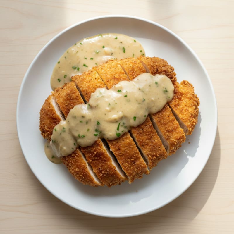 Buttermilk Fried Chicken with Creamy Gravy
