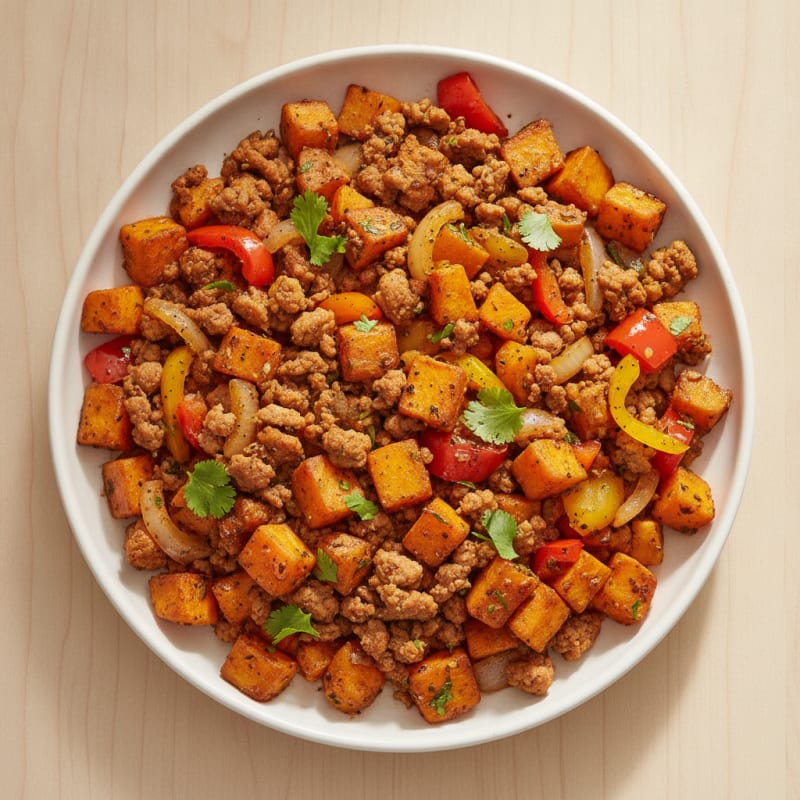 Ground Turkey Sweet Potato Hash