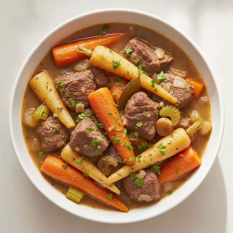 Hearty Beef and Root Vegetable Stew