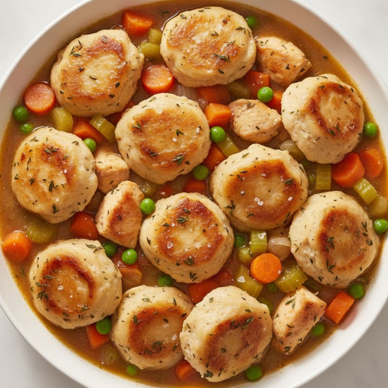 Hearty Chicken and Herb Dumplings