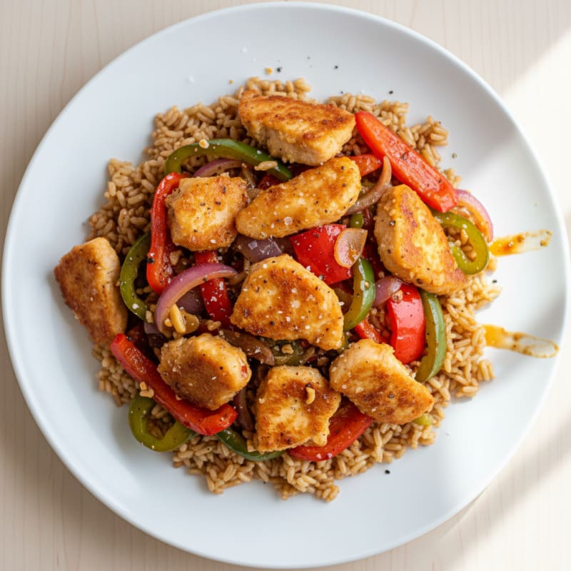 Crispy Sweet and Sour Chicken Stir-Fry