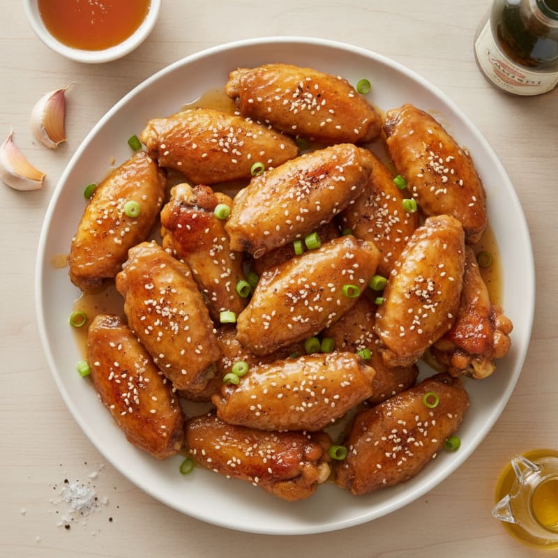 Honey-Garlic Glazed Chicken Wings