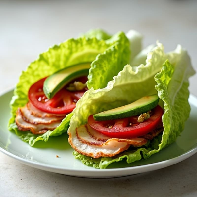 Crispy Turkey Club Lettuce Wraps