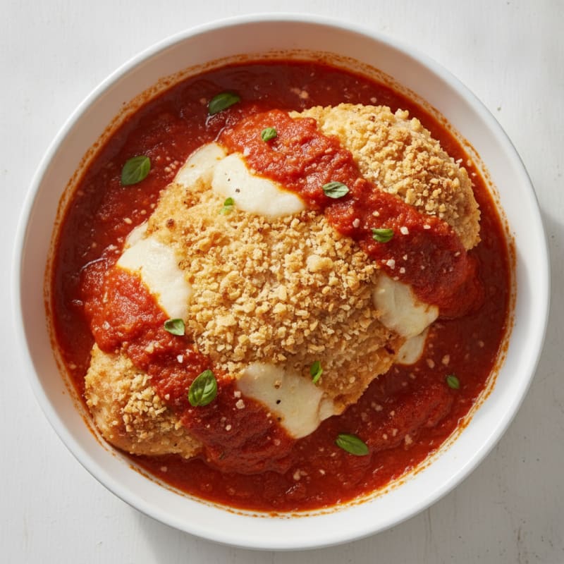 Baked Chicken Parmesan with Marinara