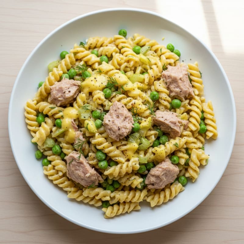 Creamy Lemon-Herb Tuna Pasta Salad