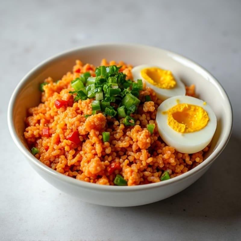 Crispy Cauliflower Rice Kimchi Stir-Fry