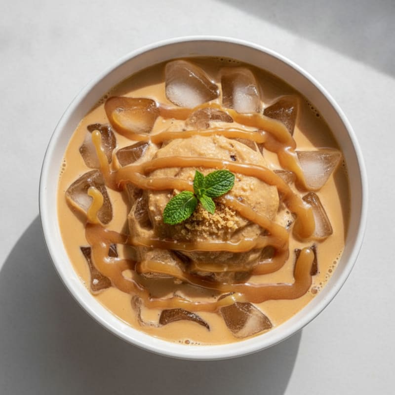 Iced Caramel Protein Coffee