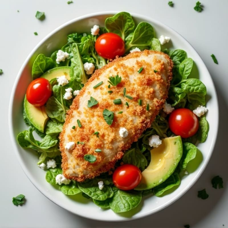 Crispy Chicken Cobb with Fresh Herbs