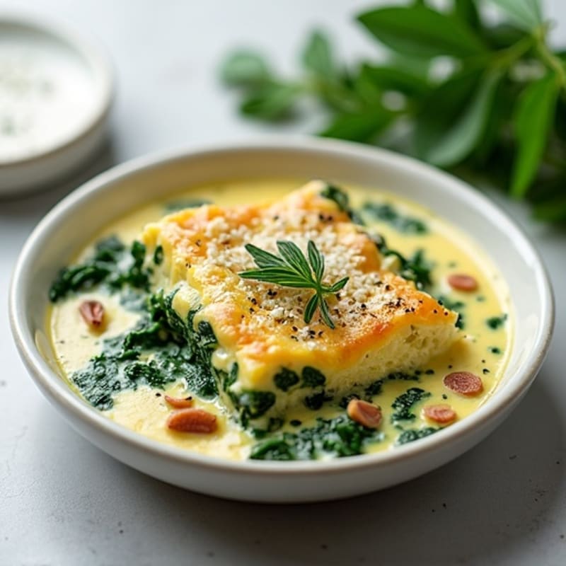 Creamy Spinach and Feta Herb Bake