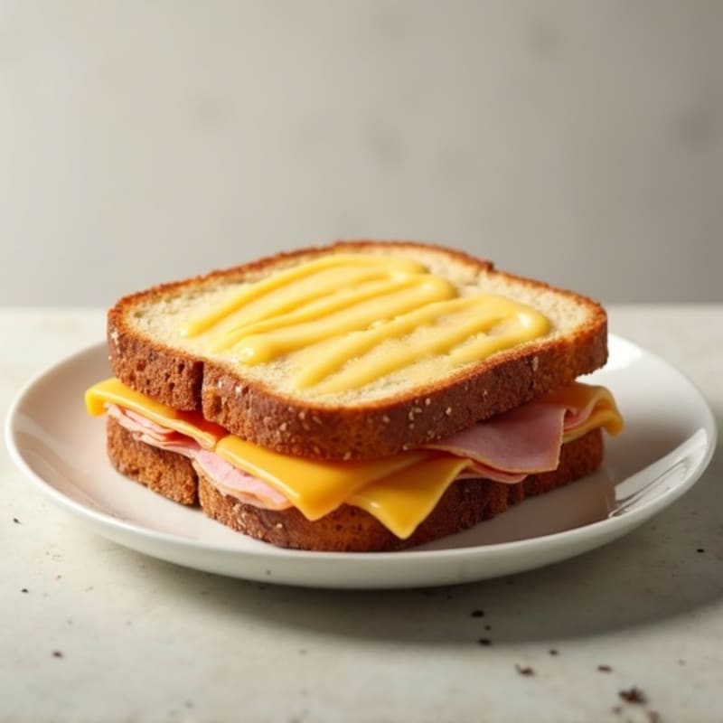 Open-Face Honey Mustard Ham and Swiss Melt