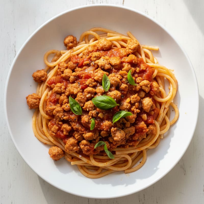 Protein-Packed Turkey Marinara Spaghetti