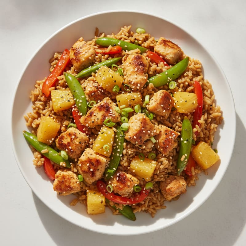 Ginger-Pineapple Chicken Stir-Fry