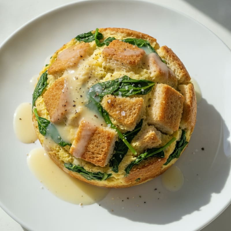 Microwave Savory Protein Bread Cup