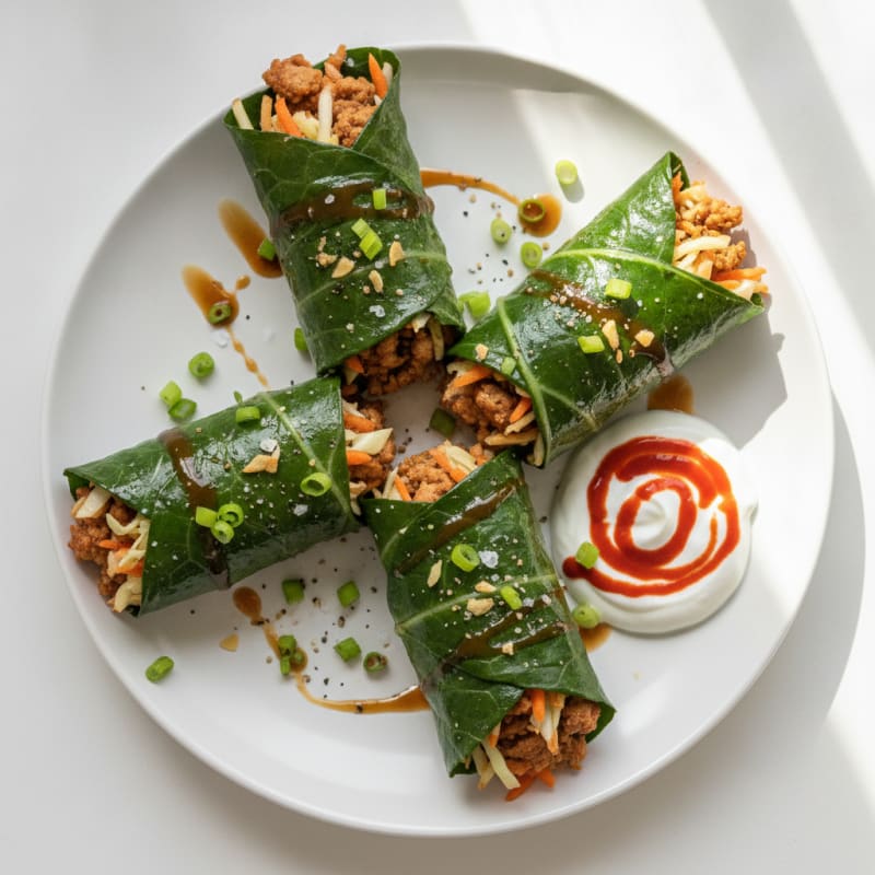 Savory High-Protein Egg Roll Wraps