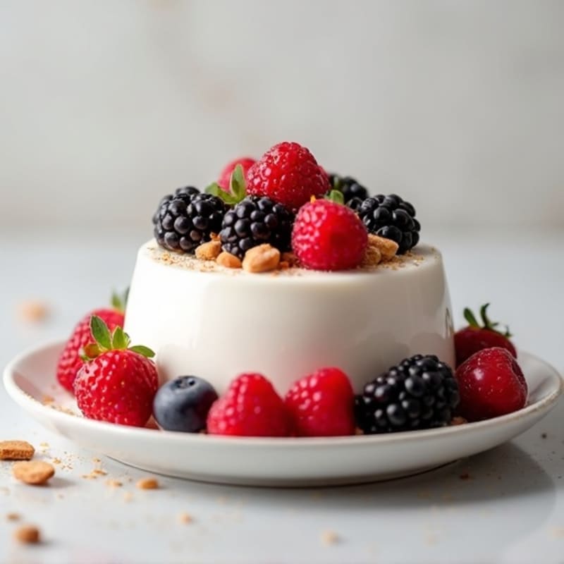 Creamy Greek Yogurt Protein Pudding with Berries