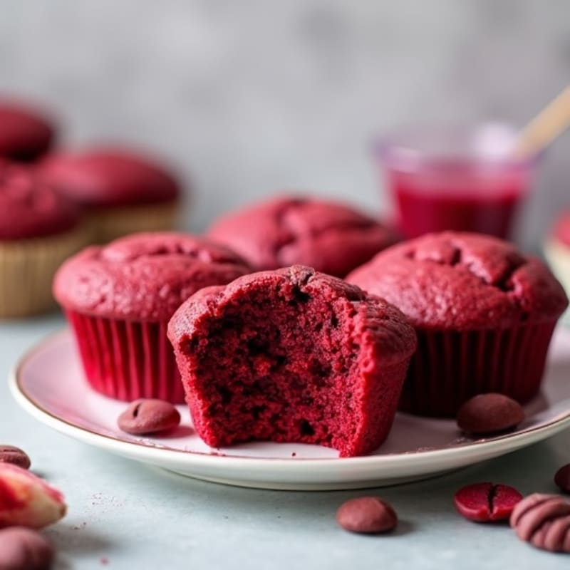 Protein-Packed Red Velvet Beet Muffins