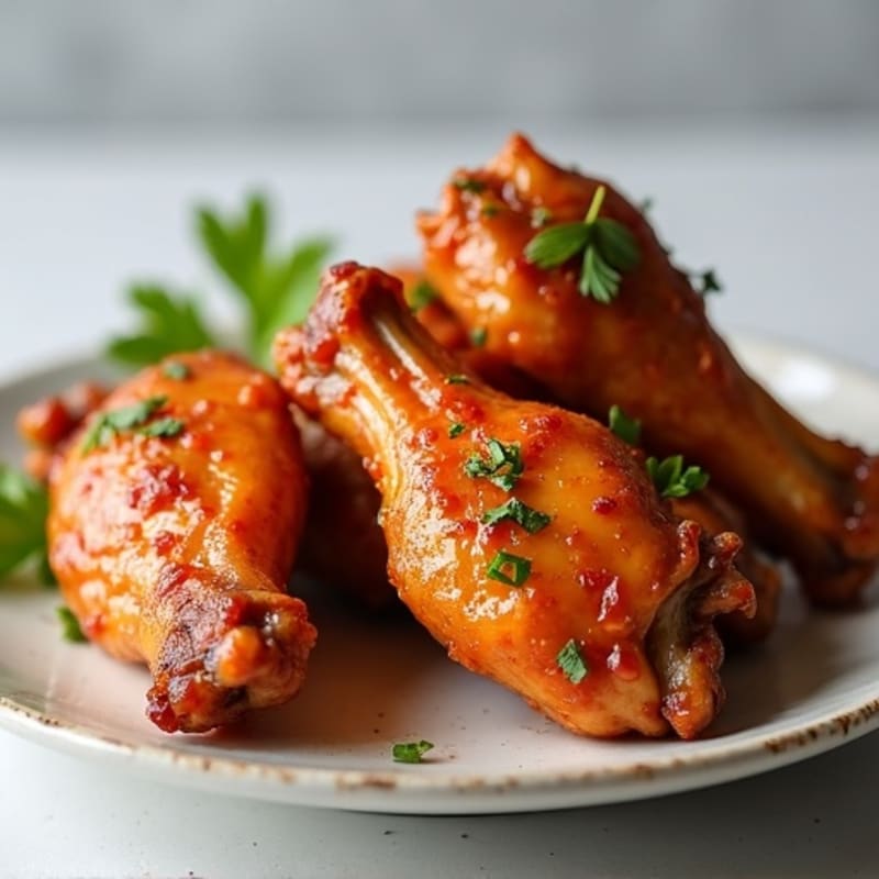 Crispy Baked Honey Garlic Chicken Wings