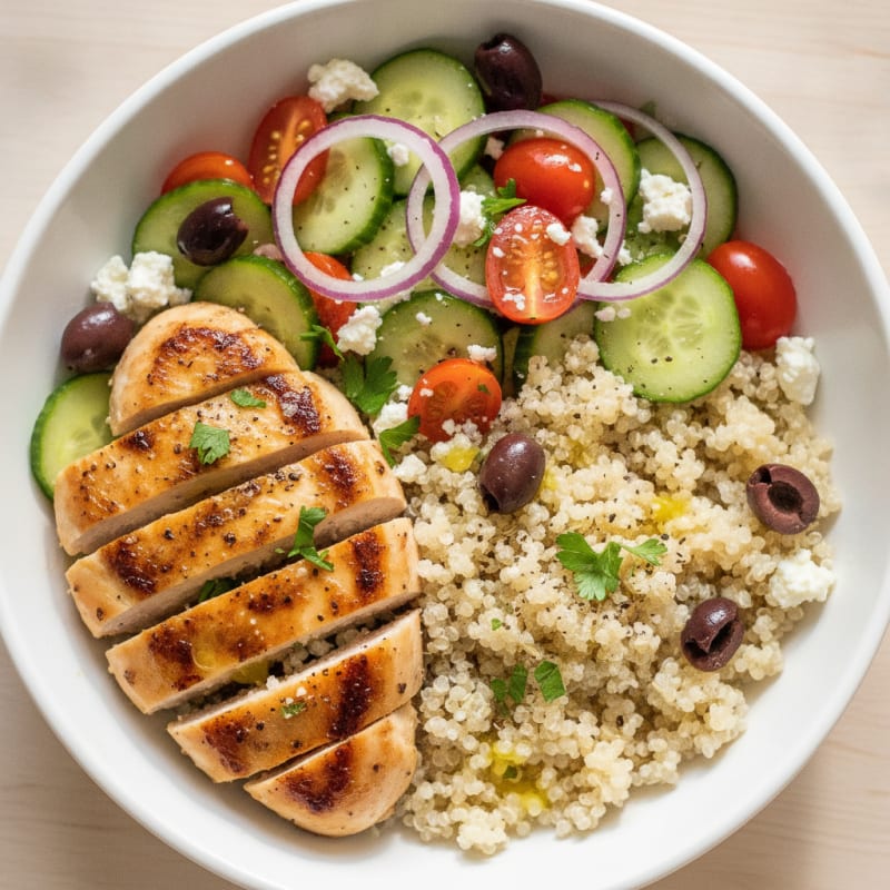 Lemon-Herb Greek Chicken Bowl