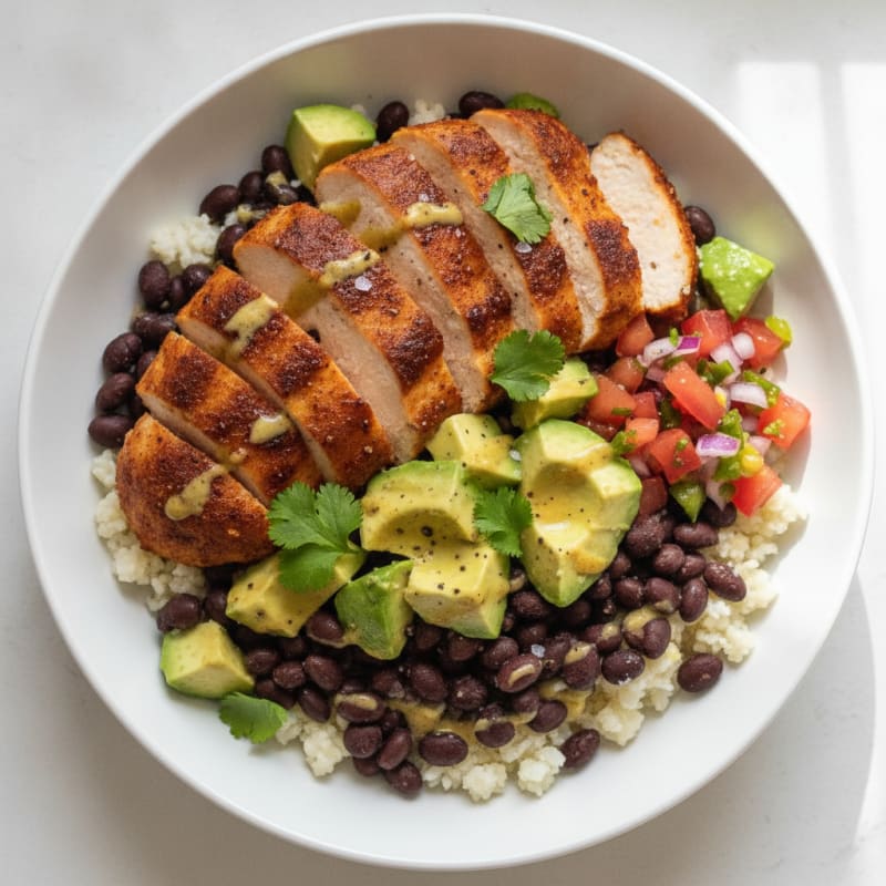 Chipotle Chicken and Black Bean Bowl