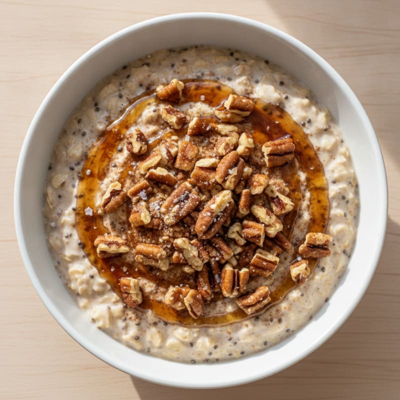 Maple Pecan Overnight Oats