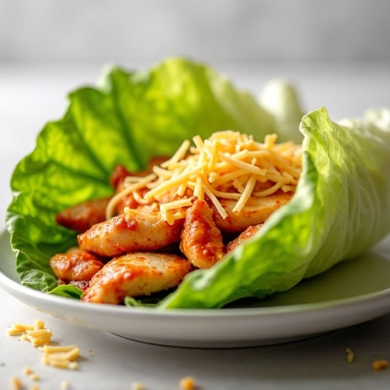 Spicy Buffalo Ranch Chicken Lettuce Wrap