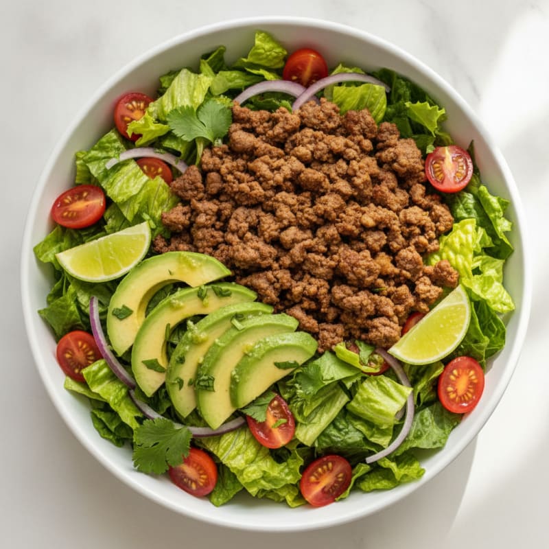 Ground Beef Taco Salad Bowl