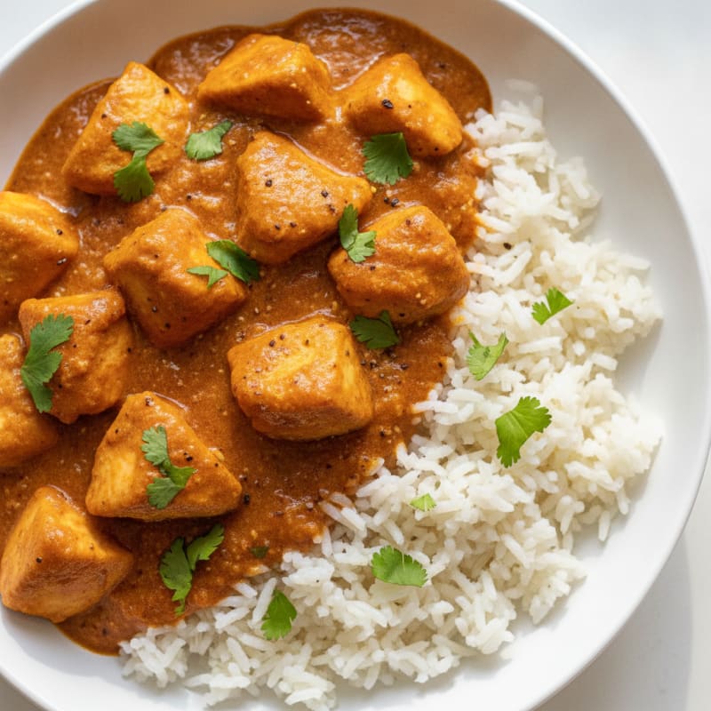 Spiced Butter Chicken with Basmati Rice