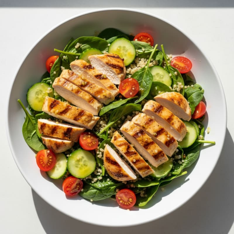 Grilled Chicken and Quinoa Salad with Lemon Vinaigrette