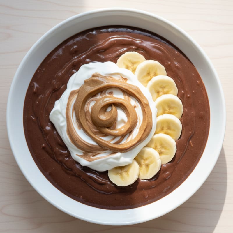 Silky Chocolate Protein Pudding with Greek Yogurt