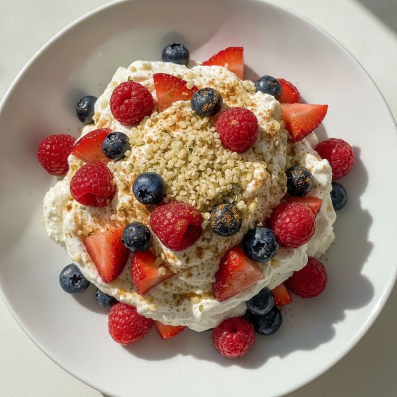 Creamy Greek Yogurt Protein Parfait with Mixed Berries