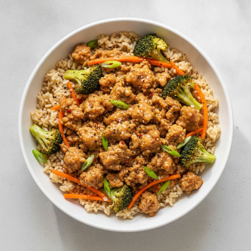 Bulgogi Ground Turkey Bowl