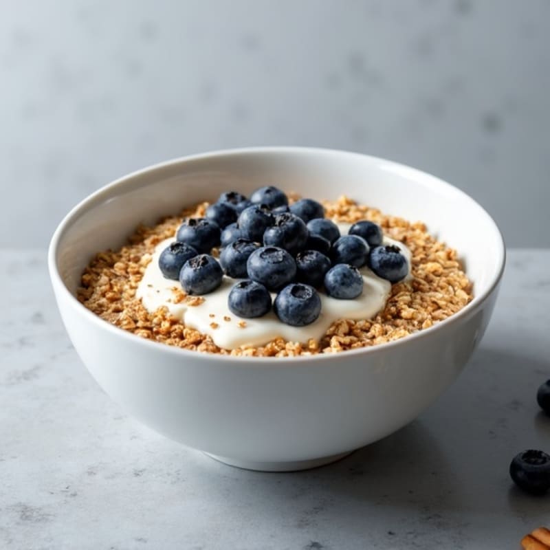 Protein-Packed Blueberry Oatmeal Bowl