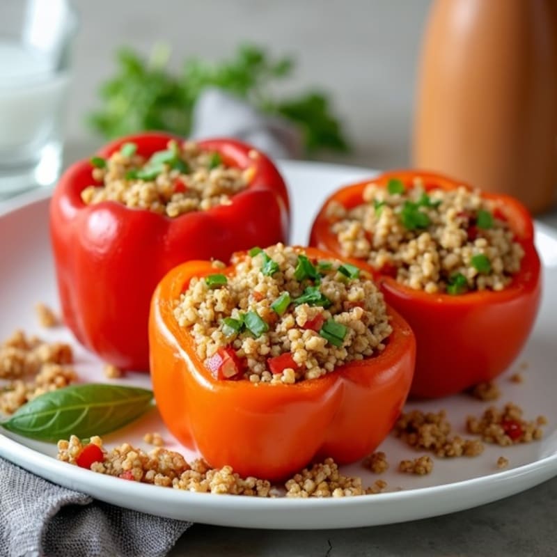 Hearty Lean Ground Turkey Stuffed Bell Peppers