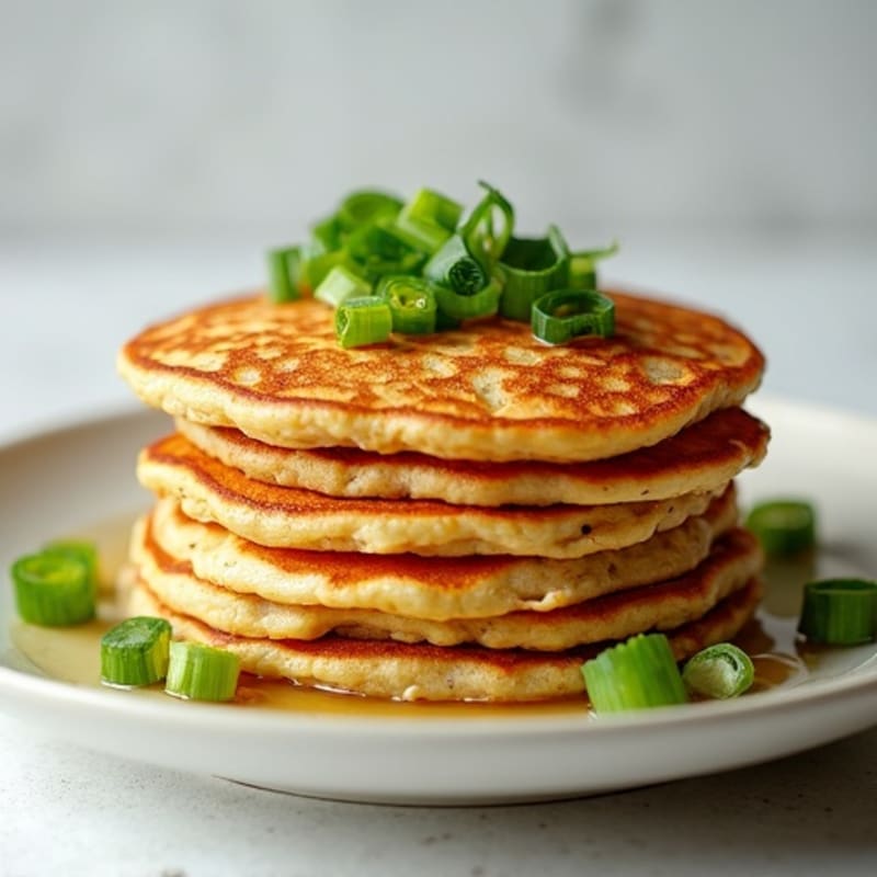 Crispy Scallion Protein Pancakes