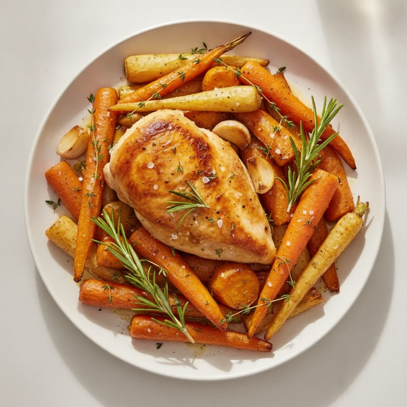 Roasted Root Vegetables with Herbs