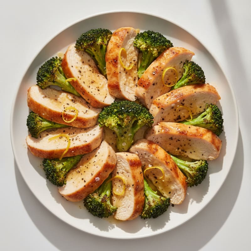 Lemon-Herb Thin Sliced Chicken with Broccoli