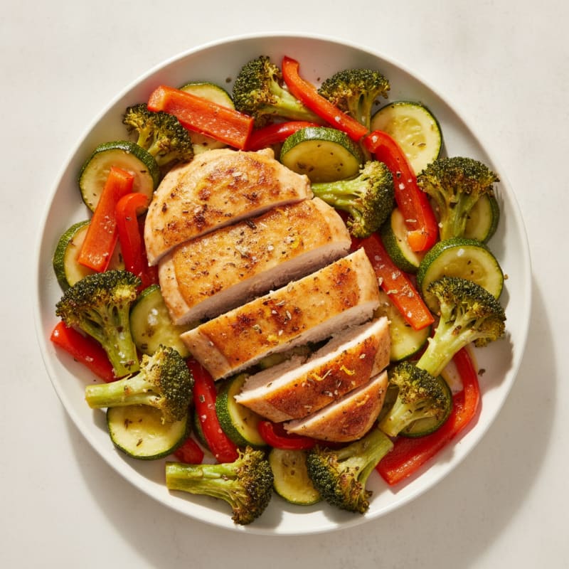 Lemon Herb Roasted Chicken and Veggies