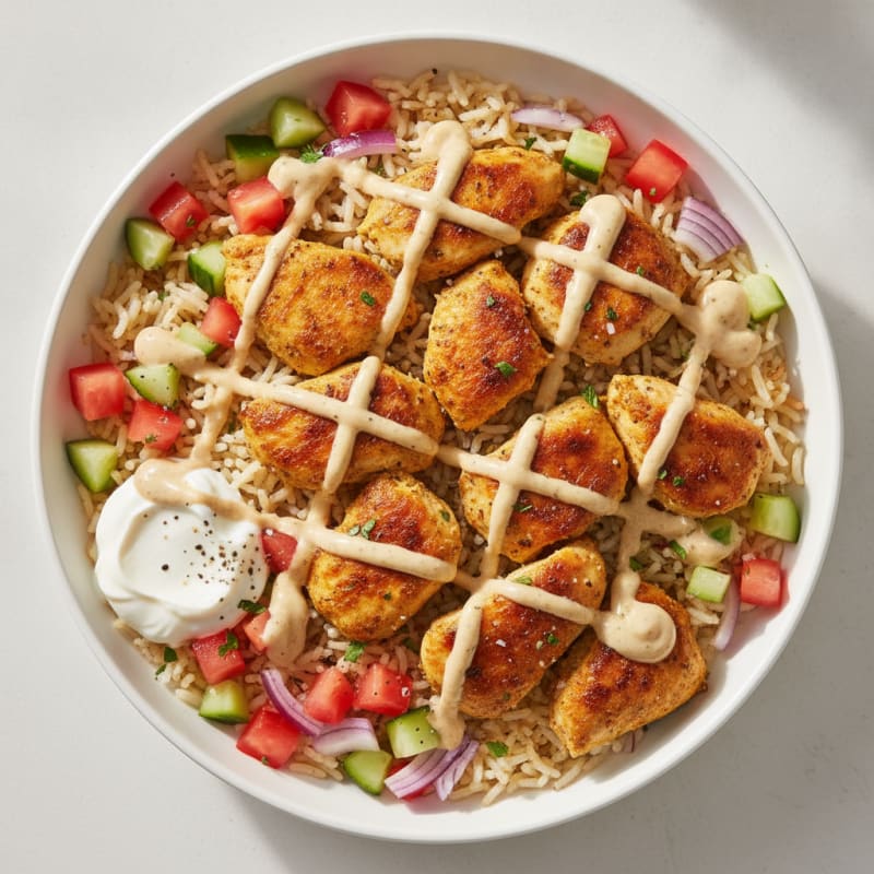 Chicken Shawarma Rice Bowl