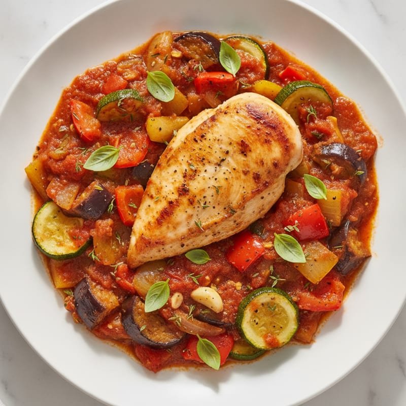 Roasted Vegetable Ratatouille with Herbs