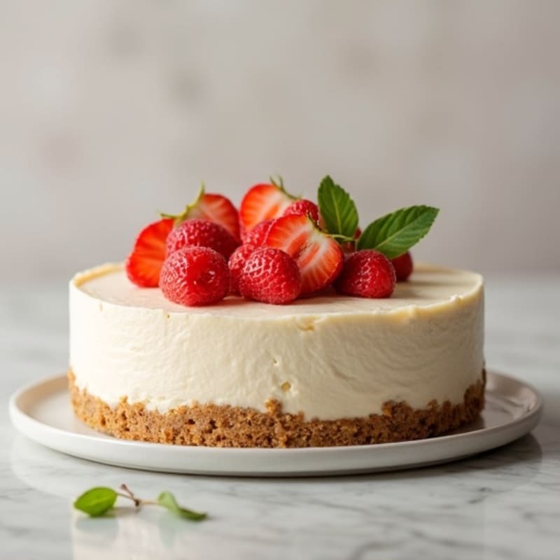 Creamy Greek Yogurt Protein Cheesecake